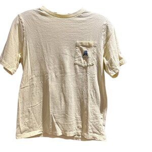 Vineyard Vines boys tshirt, yellow with blue design, size L(16)